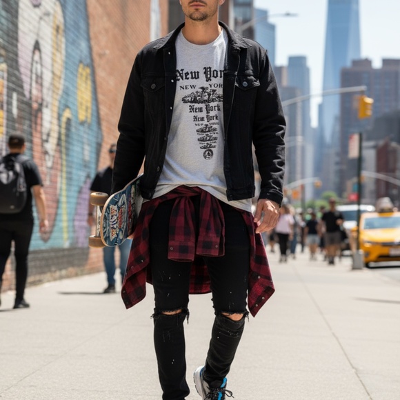 Richardson New York Graphic Tee Heather Grey Regular - Picture 2 of 7